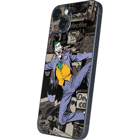 DC Comics The Joker Vintage Action pose pattern iPhone 14 Plus Skin